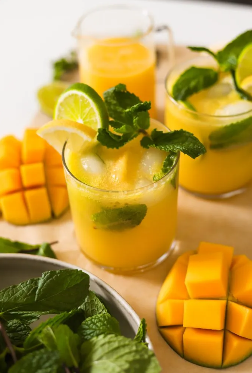 mango mint spicy mocktail
